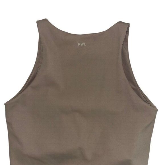 Madewell MWL Form Racerback Crop Top neutral tan beige xs - Picture 7 of 12
